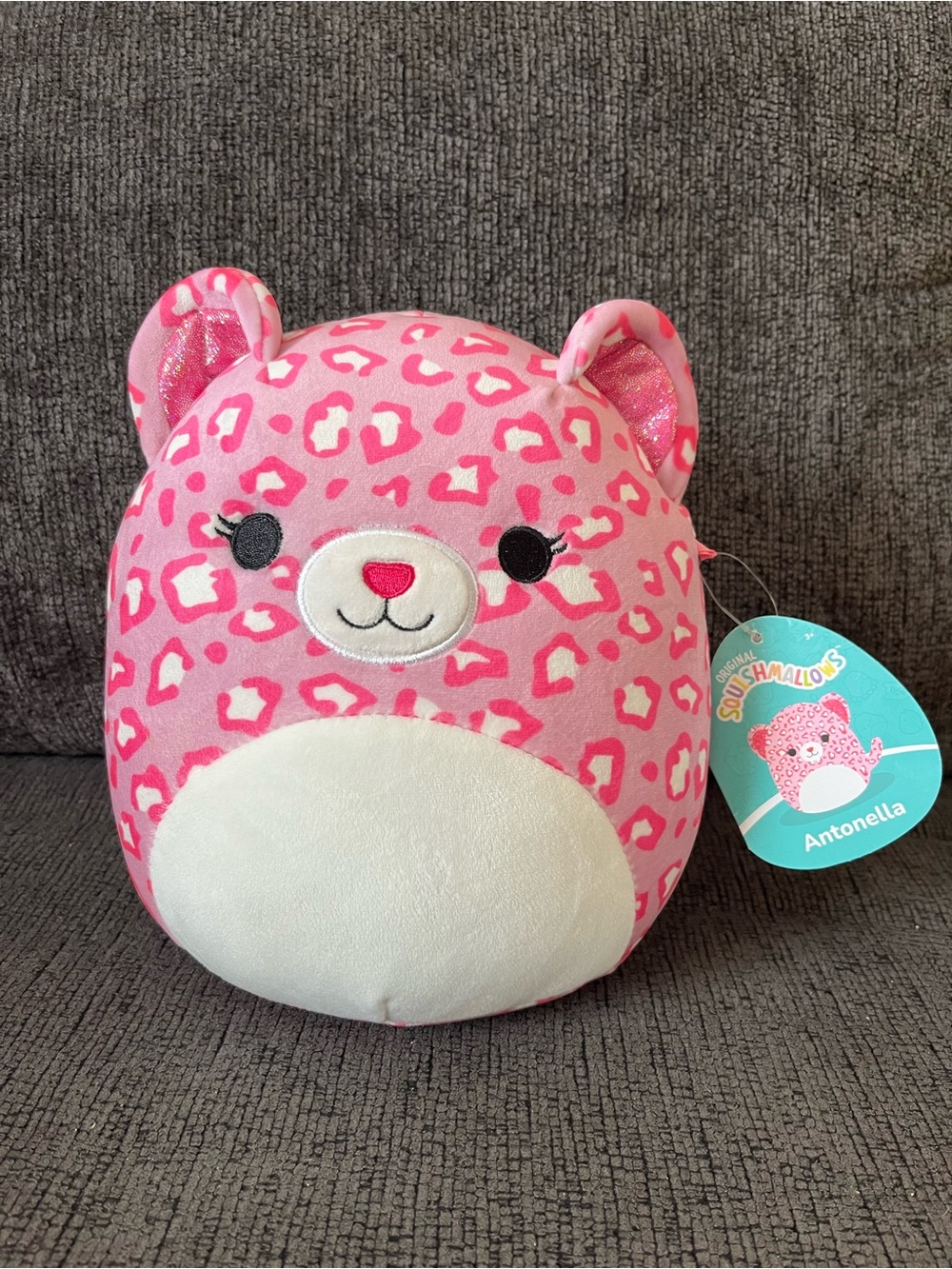 NWT Squishmallows Antonella the Hot Pink Leopard 7.5” Plush - BRAND NEW